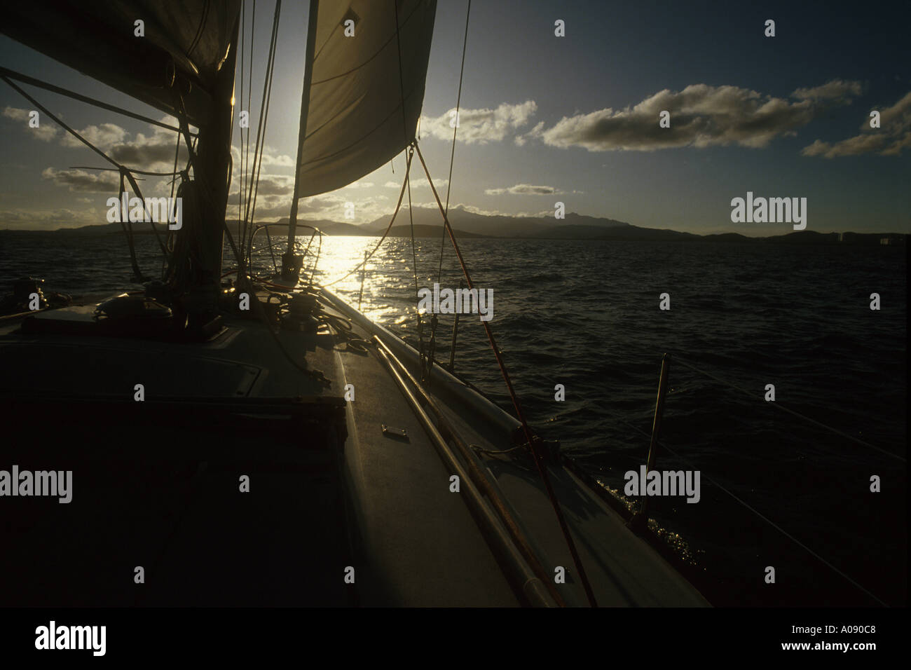 Sailing to Puerto Rico Stock Photo Alamy