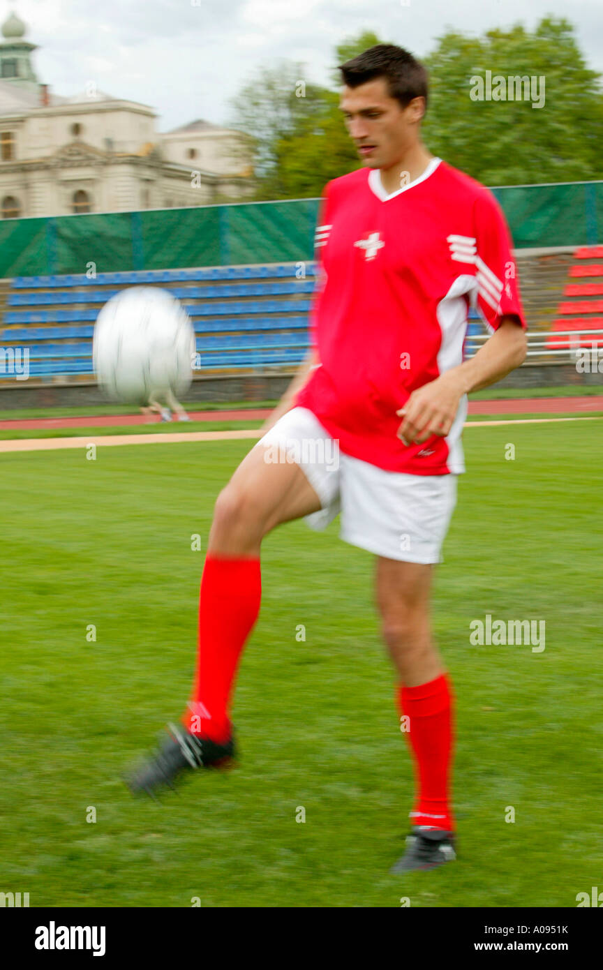 Fussballspieler, football player Stock Photo