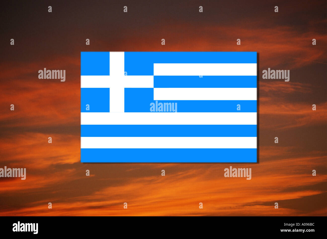 Flag of Greece Stock Photo Alamy