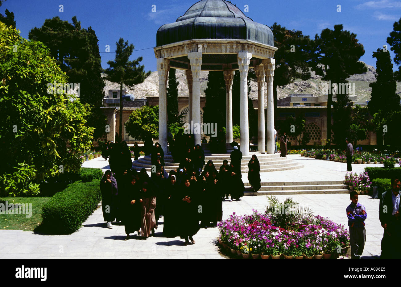 Iran Shiraz mausoleum of the poet Hafez Stock Photo