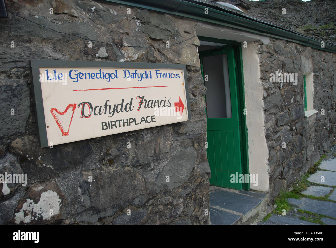 Birthplace of Dafydd Francis Llechwedd Slate Caverns Blaenau Ffestiniog Snowdonia North West