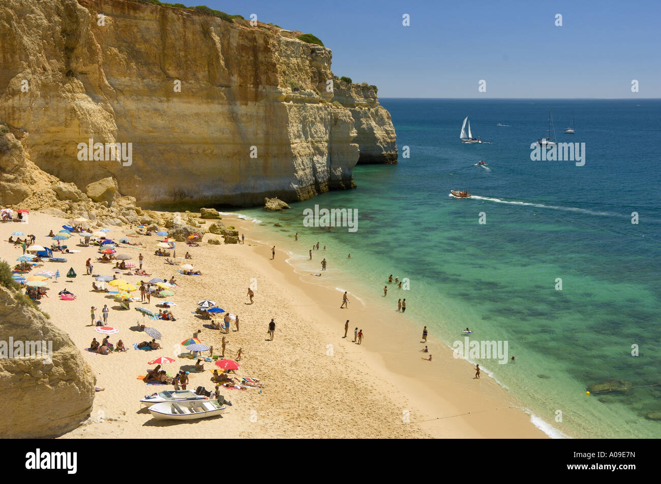 Portugal the Algarve, Benagil beach near Carvoeiro Stock Photo