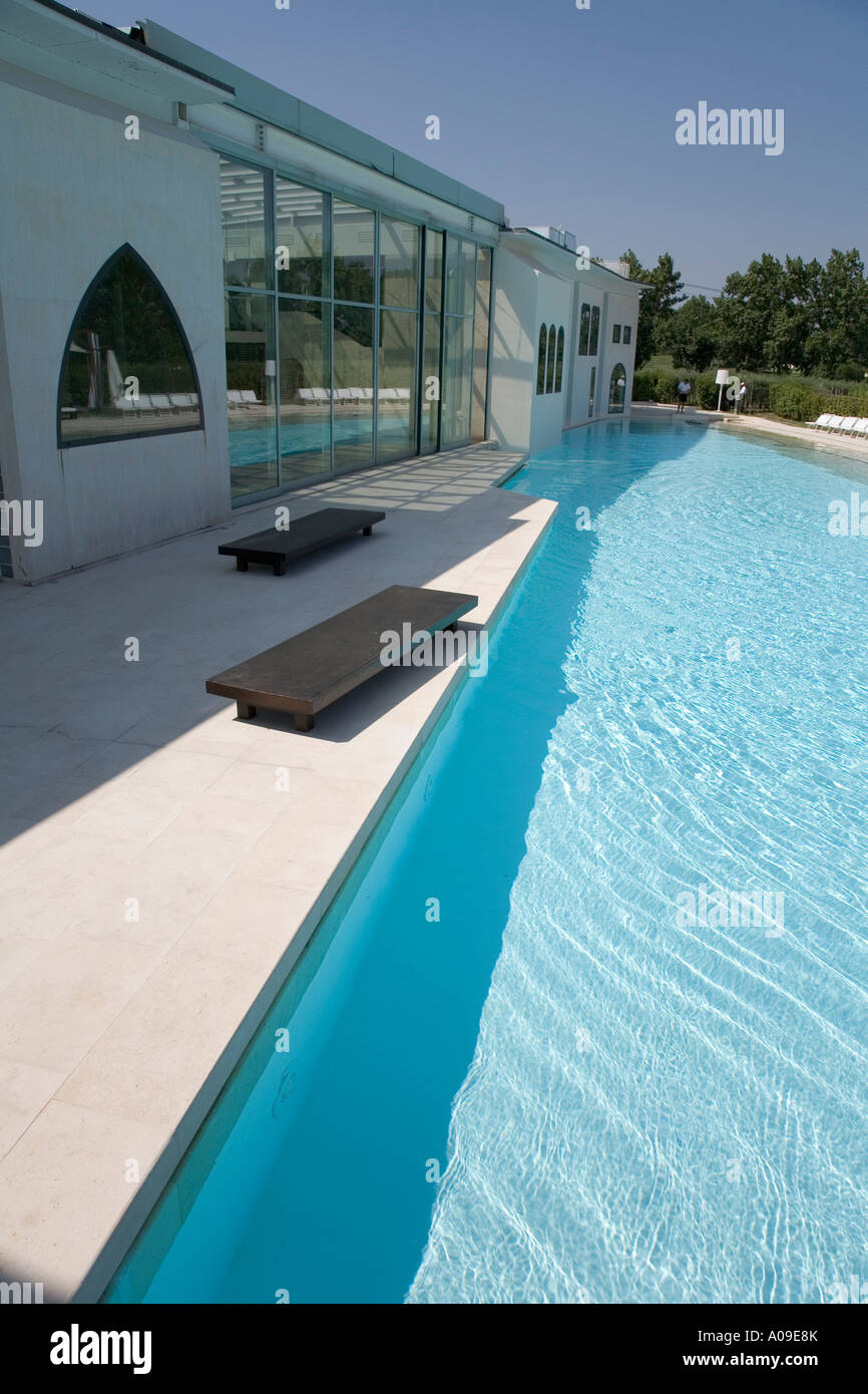 Swimming pool of Riviera Golf Resort at San Giovanni in Marignano Rimini  Province Emilia Romagna Italy Stock Photo - Alamy