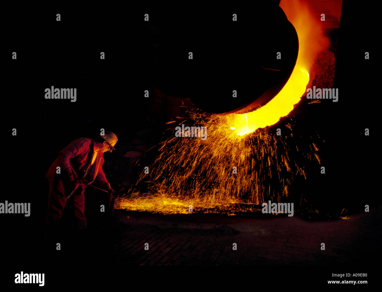 Smelting Plant Spain Stock Photo
