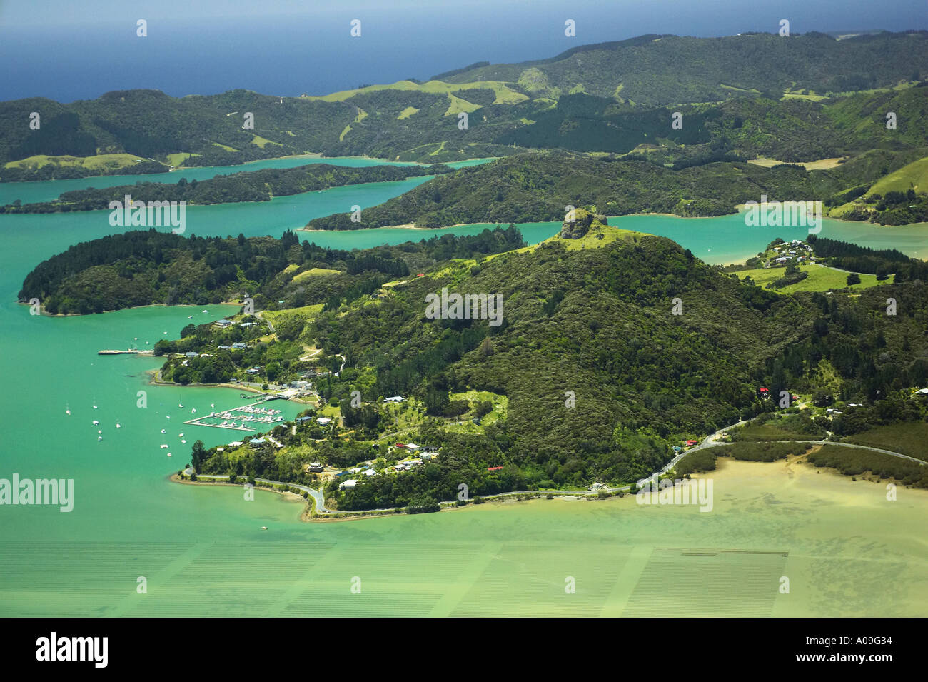 Landscape of whangaroa harbour hires stock photography and images Alamy
