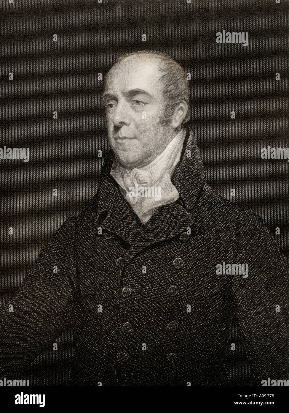 William Wyndham Grenville, 1st Baron Grenville, 1759 - 1834. British Pittite Tory, politician and Prime Minister of the United Kingdom. Stock Photo