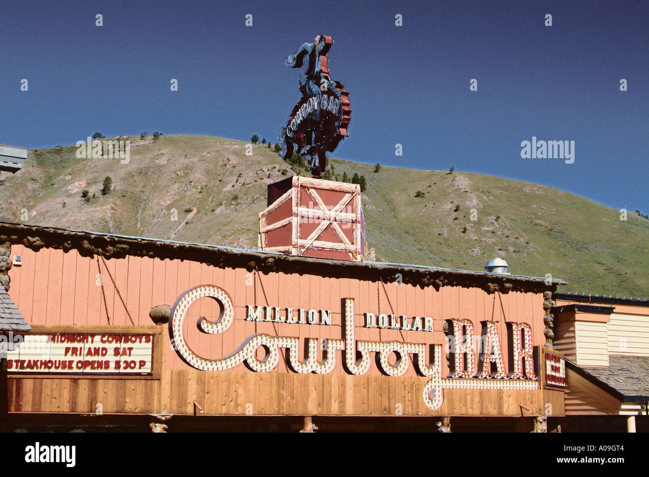 Million Dollar Cowboy Bar in Jackson Hole, WY Stock Photo Alamy