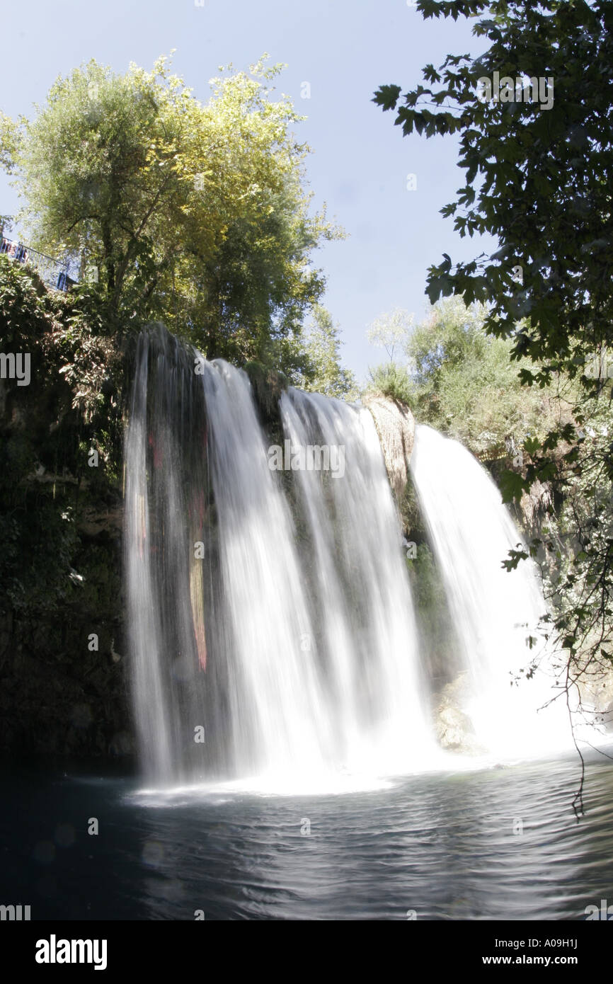 Upper Duden Waterfalls, Tuerkei, Tuerkische Riviera, Antalya Stock Photo
