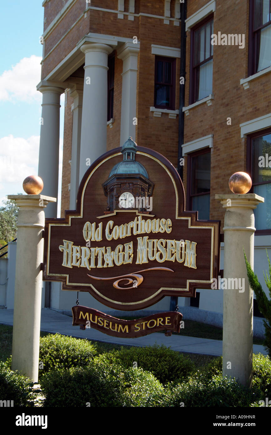 The City of Inverness Florida USA The Old Courthouse and museum Stock