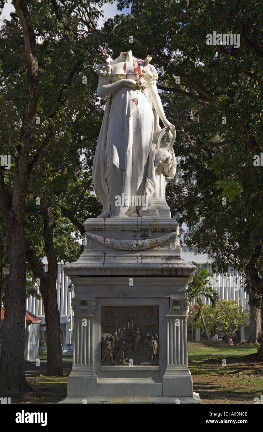 Headless Statue of Empress Josephine Fort de France Martinique France