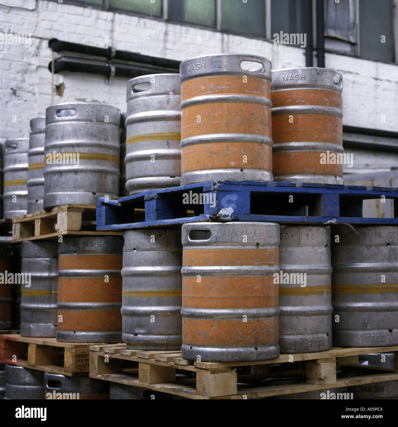 beer barrels at Meantime brewery, South East London UK Stock Photo Alamy