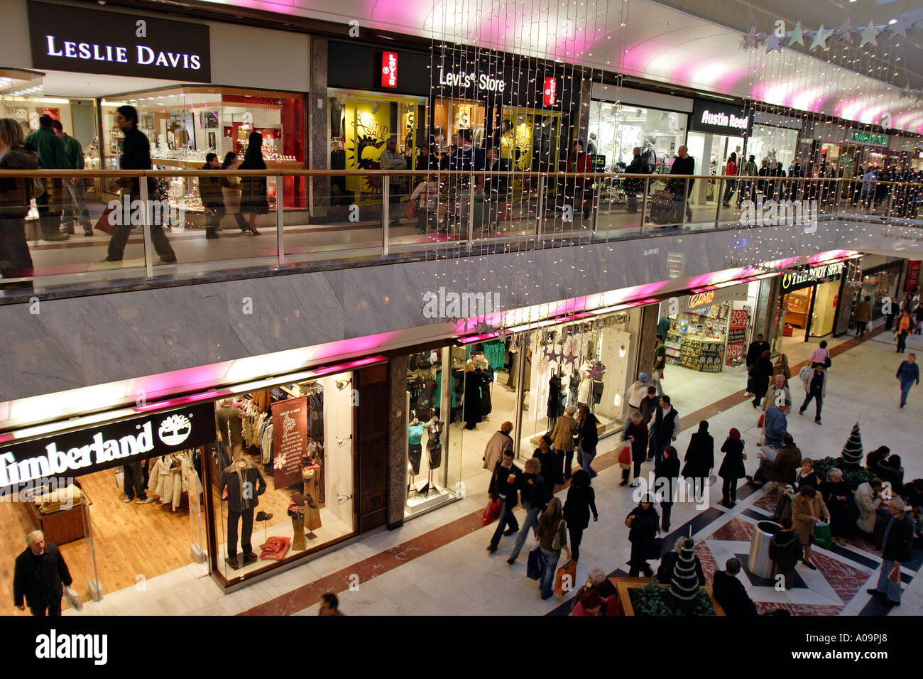 united kingdom north london brent cross shopping centre at christmas time  Stock Photo - Alamy