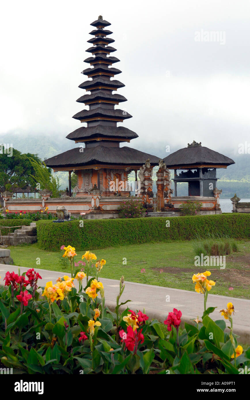 Balinese Temple, Pura Ulun Danu Bratan On The Shores Of Lake Tamblingan ...