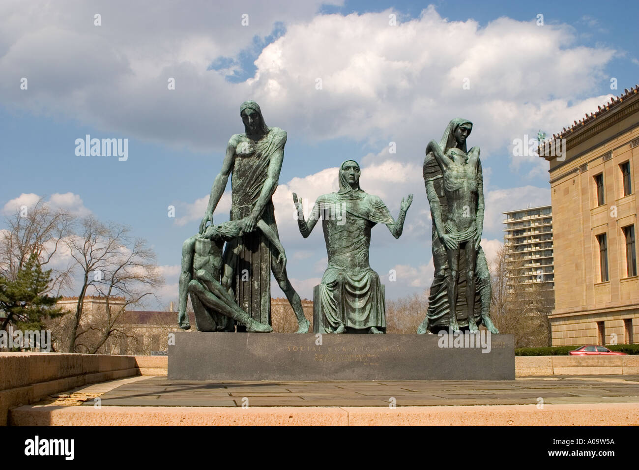 Social Consciousness Sculpture by Jacob Epstein Philadelphia Art Museum