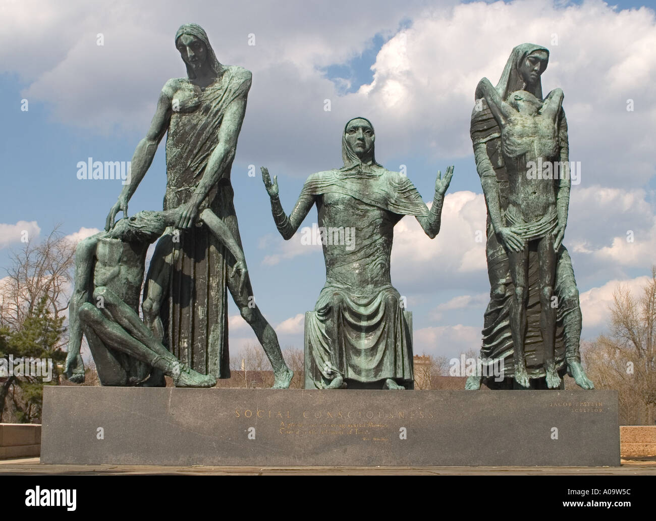 Social Consciousness Sculpture by Jacob Epstein Philadelphia Art Museum