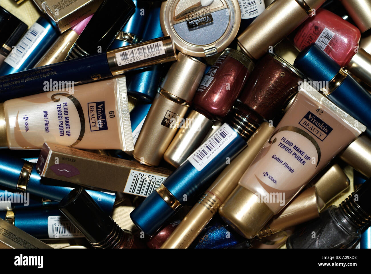 Assorted Cosmetics Stock Photo