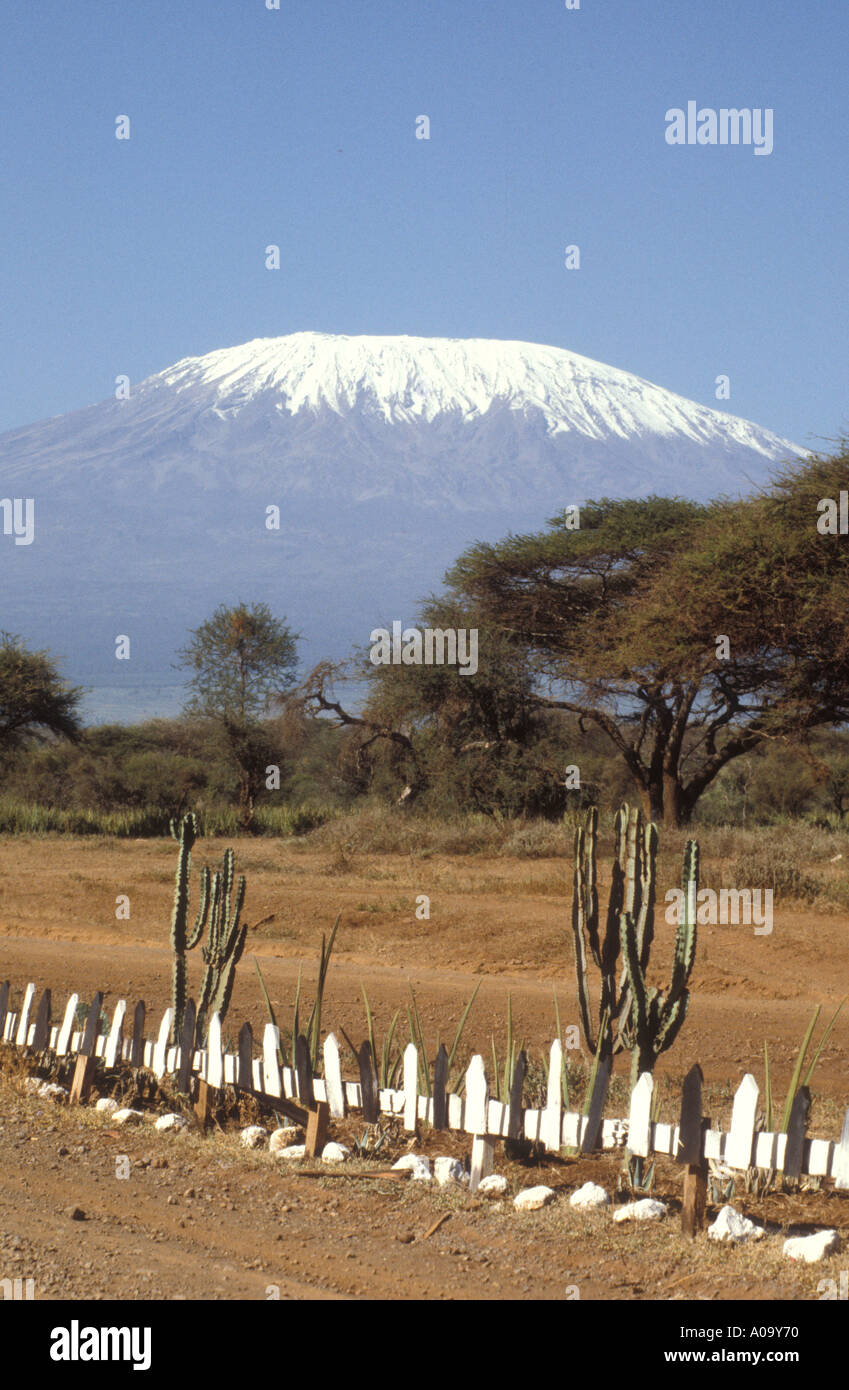 Mount Kilimanjaro Kenya Stock Photo Alamy
