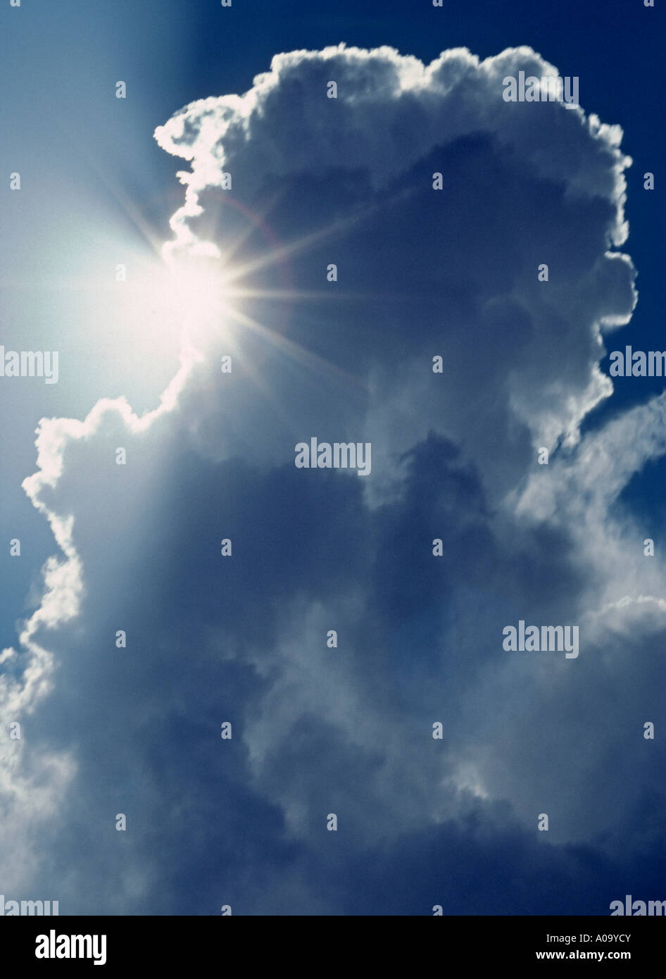 The sun shines behind the cloud hi-res stock photography and images - Alamy