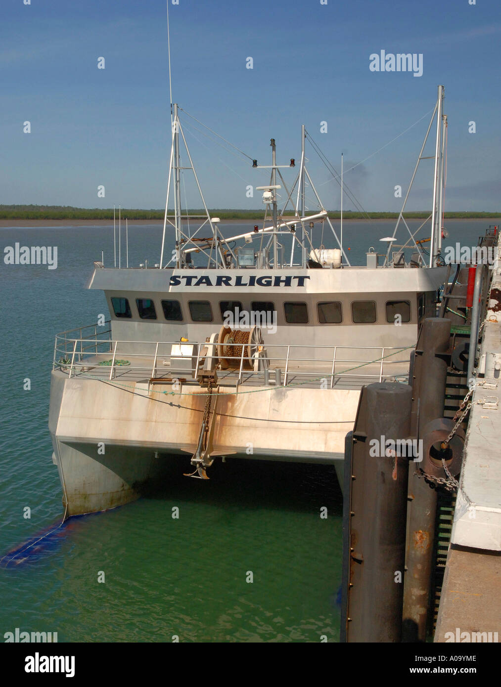 Commercial Catamaran Fishing Boat Port Of Darwin Northern Territory Australia Stock Photo Alamy