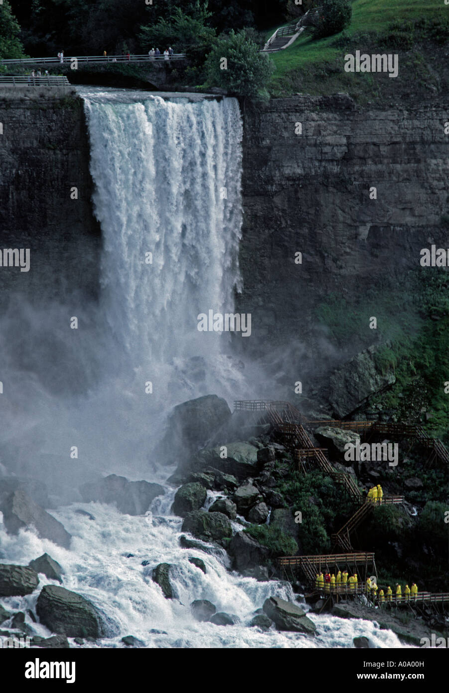 NIAGARA FALLS looking towards NEW YORK CANADA Stock Photo Alamy