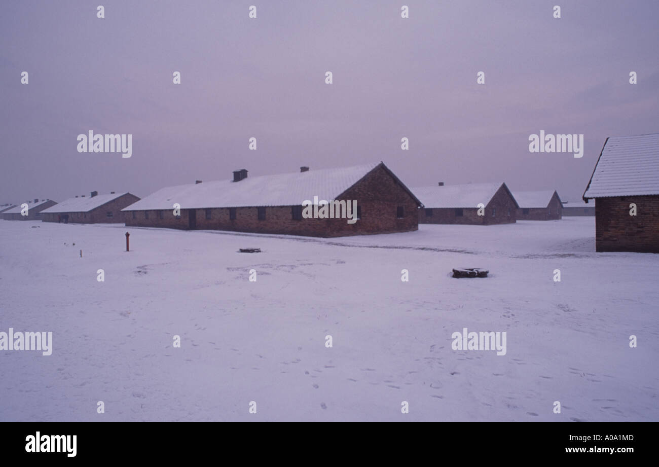 Auschwitz Birkenau Death Camp, Poland Stock Photo