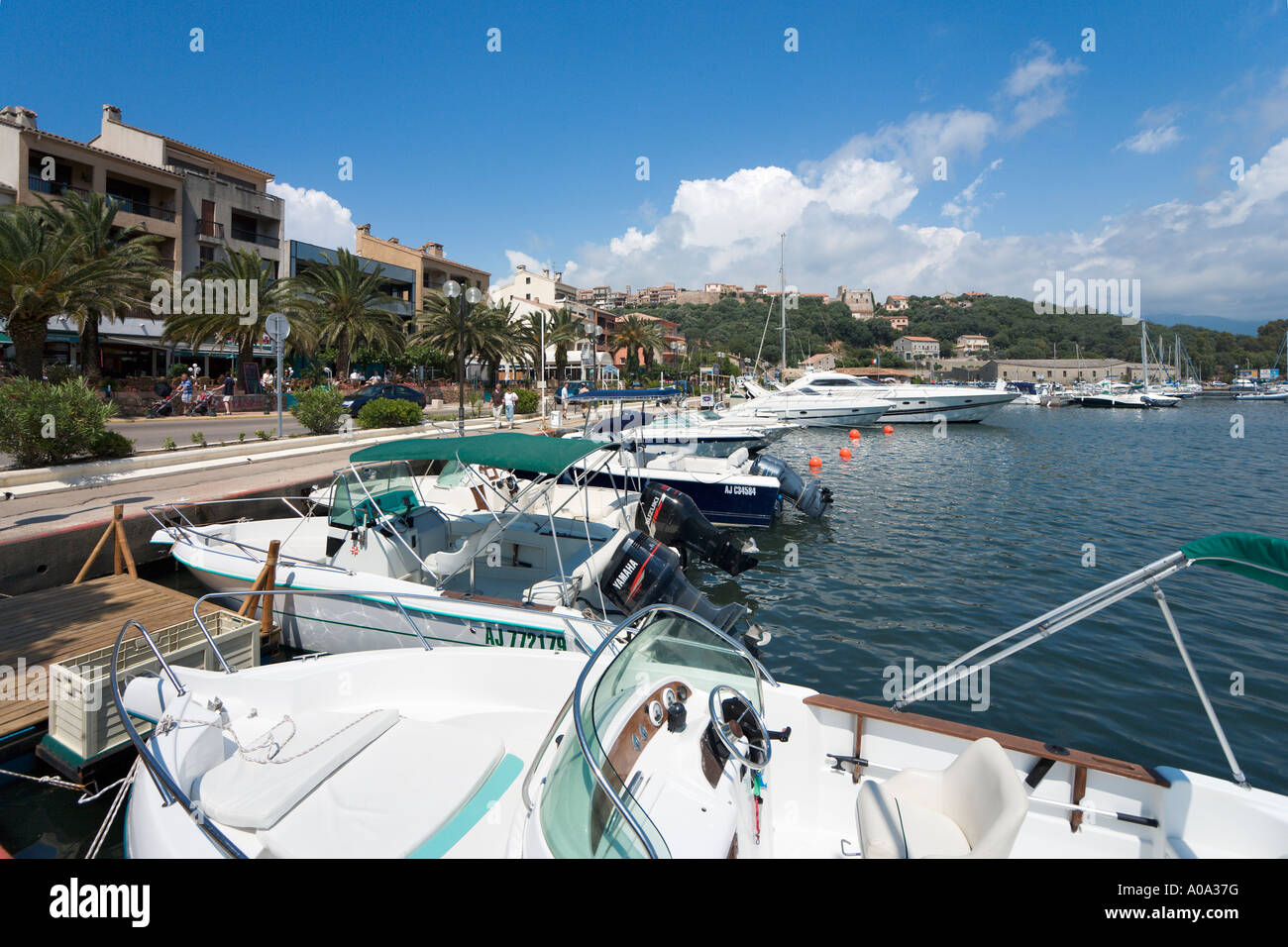 Harbour at Porto Vecchio, Corsica, France Stock Photo