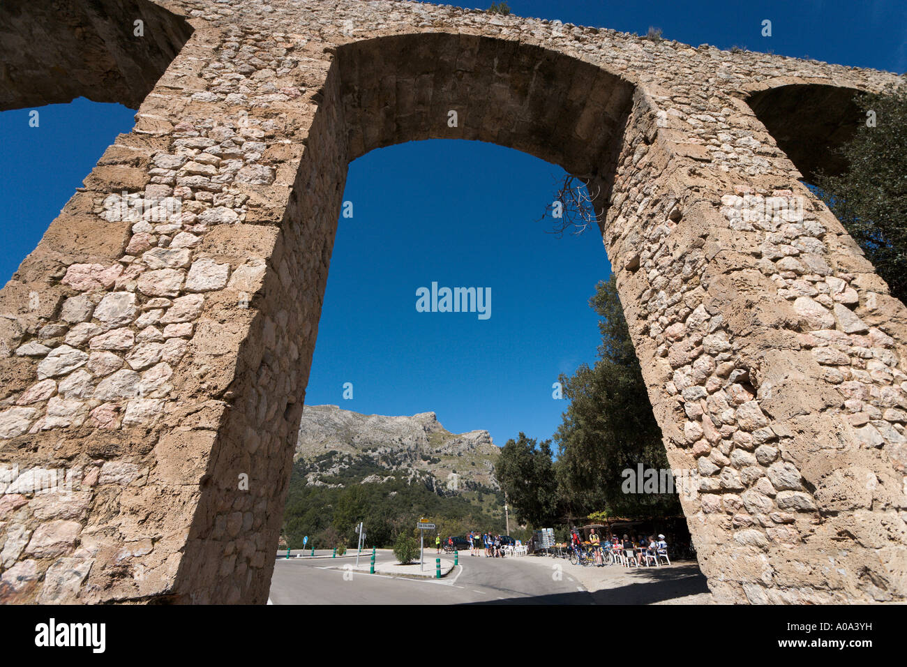 Aqueduct near Sa Calobra, Escorca, Mallorca, Spain Stock Photo