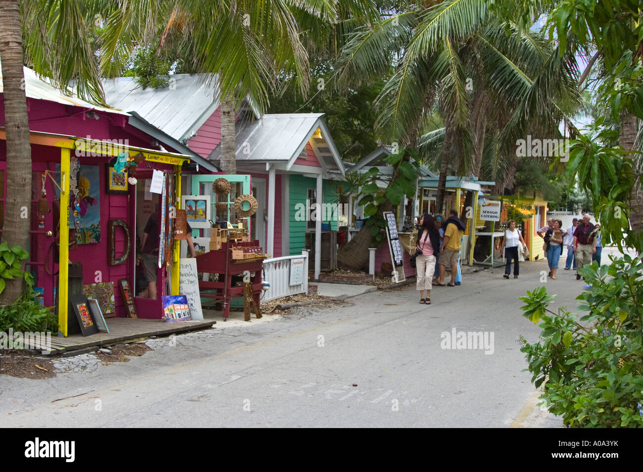 Lazy Day Lane, Key West Florida Stock Photo Alamy