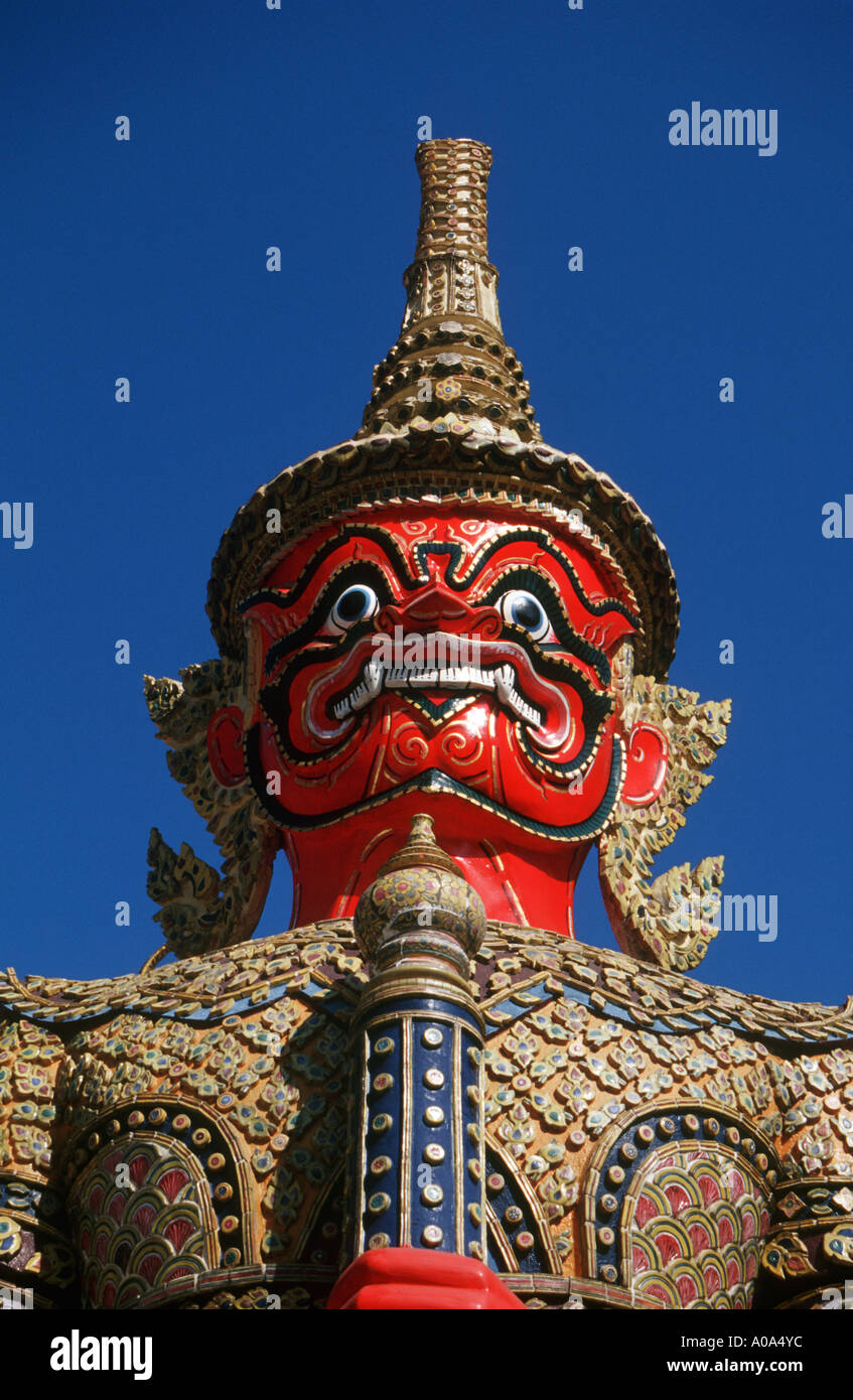 Giant statue at the Grand Palace Bangkok Thailand Stock Photo - Alamy