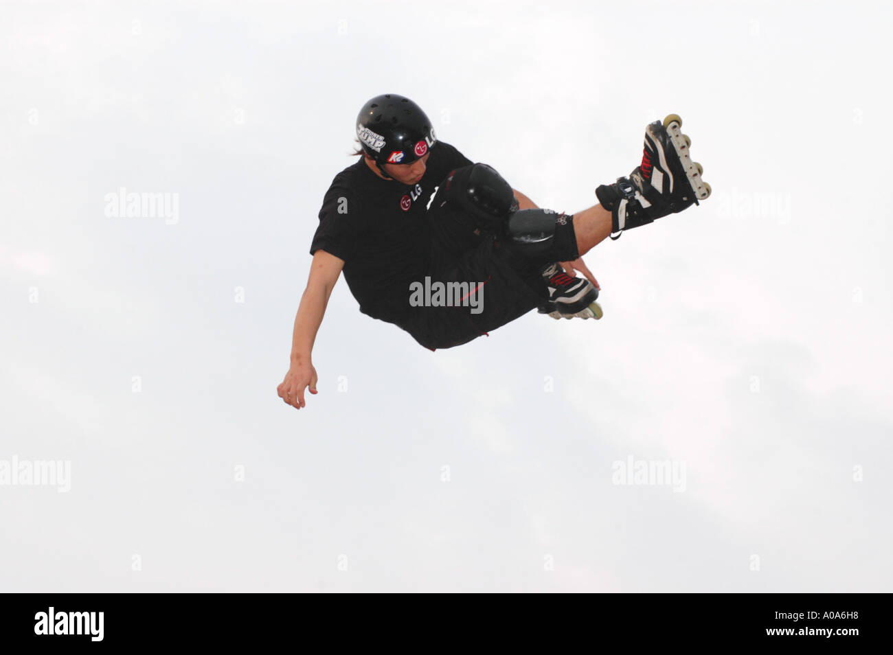 Aggressive Inline skater Yasutoko Thailand X Games Cup 2005 Stock Photo