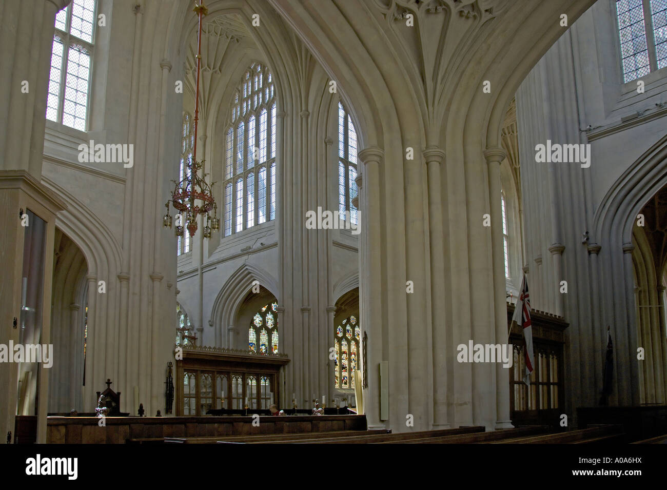 Medieval Bath Abbey The Nave Vaulted ceiling Bath Somerset England July ...