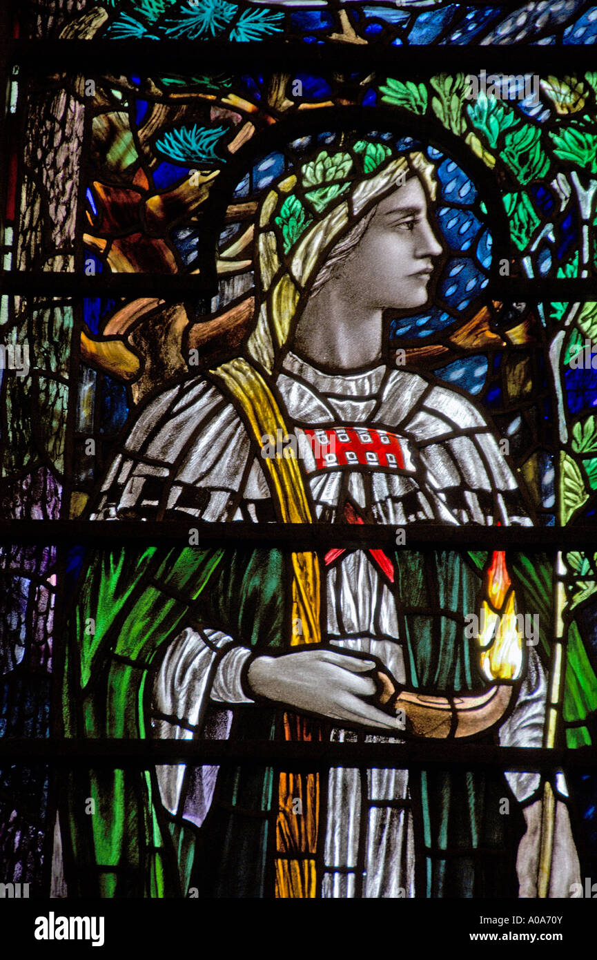 Dornoch cathedral stained glass window hires stock photography and