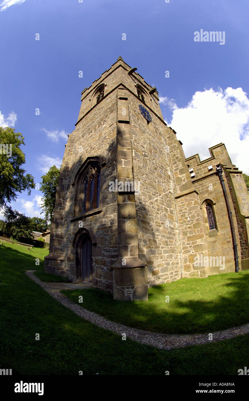Downham village church, near Clitheroe, Lancashire, UK travel tourism