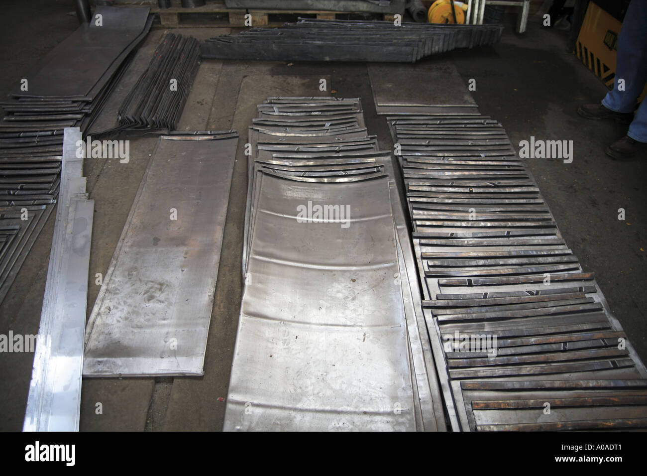Lead sheet metal prepared and ready to use for roofing waterproofing