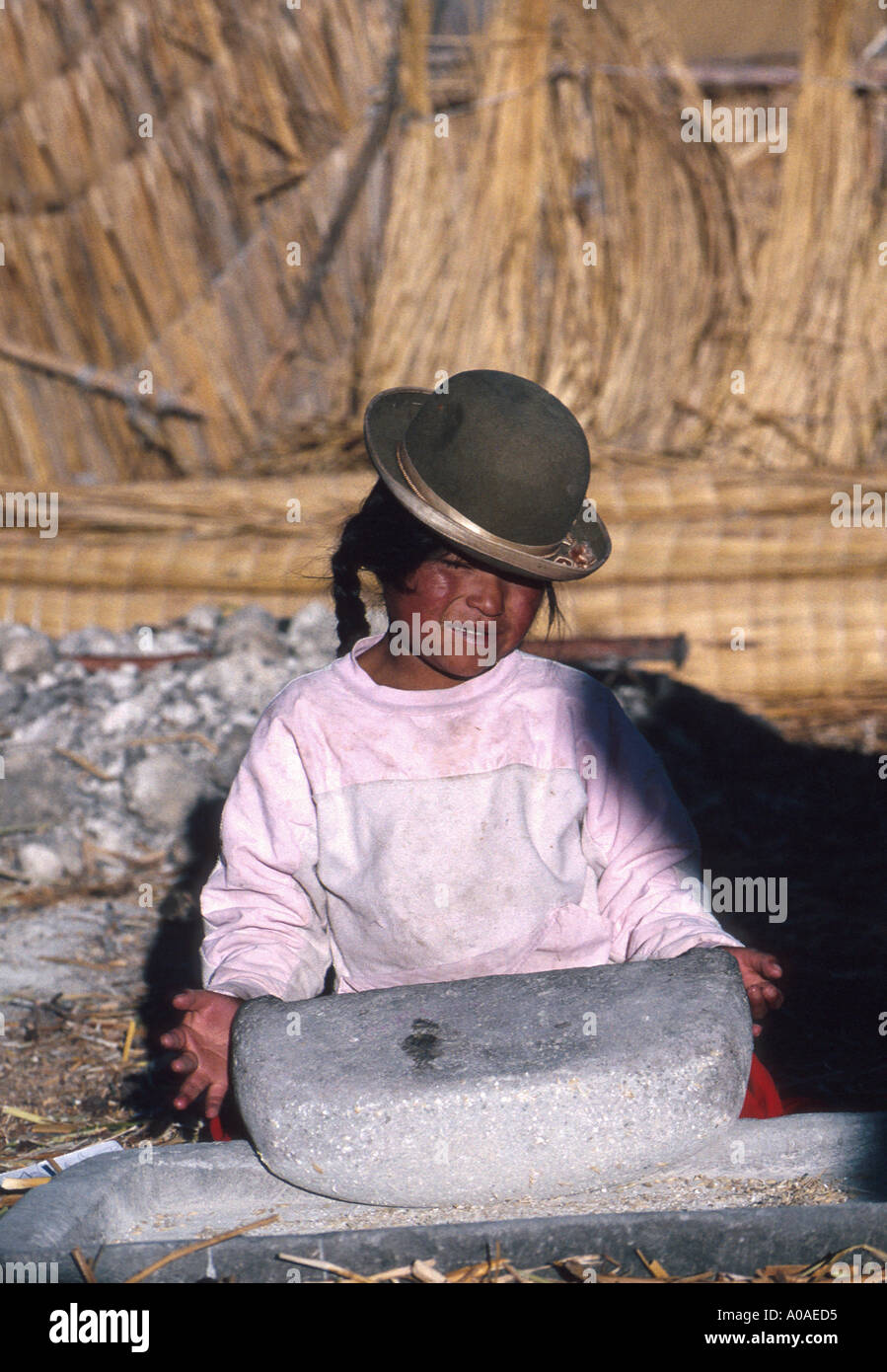 Indian grinding corn hires stock photography and images Alamy
