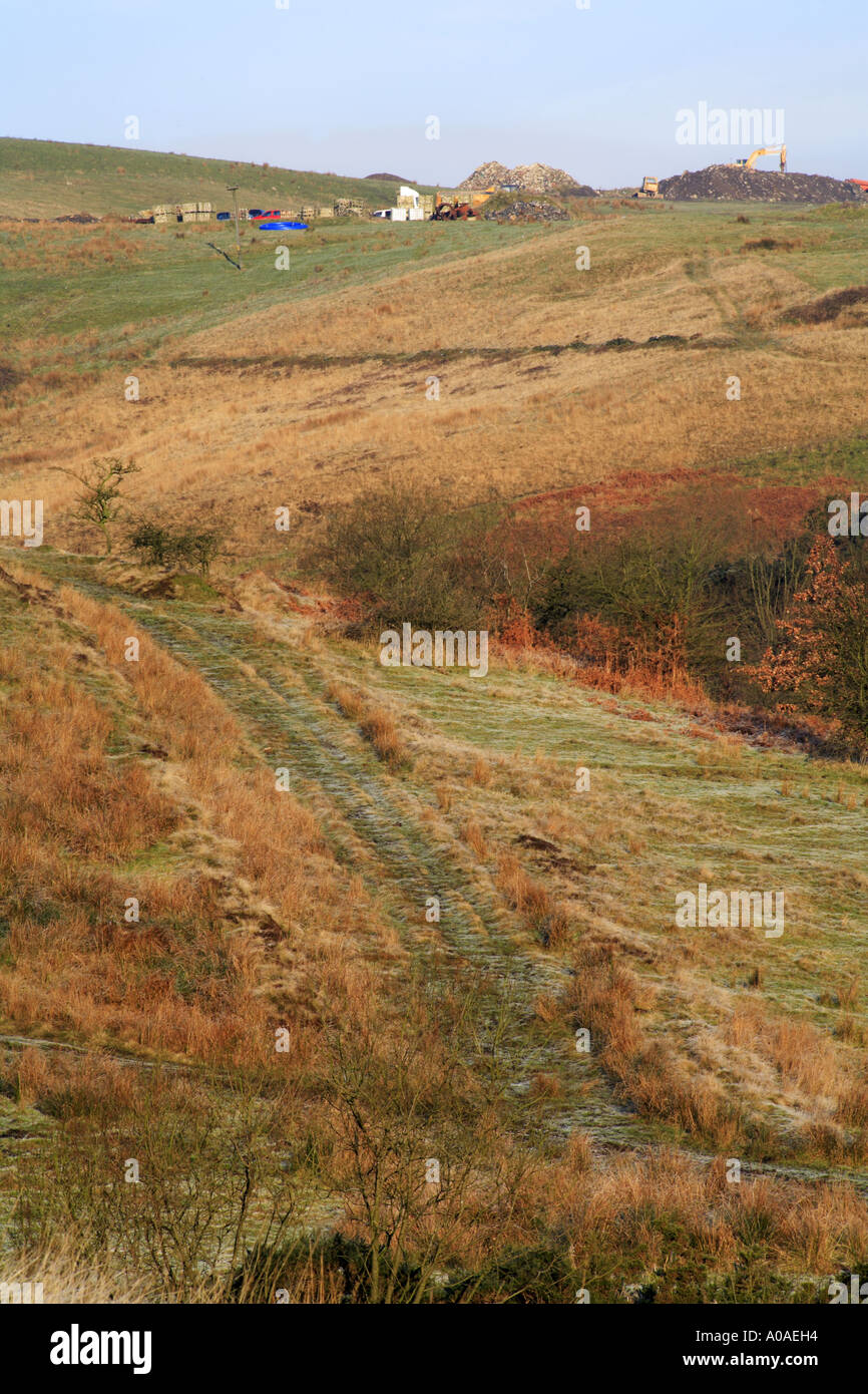 The old pack horse road linking Deeply Vale Mill with Washwheel Mill at