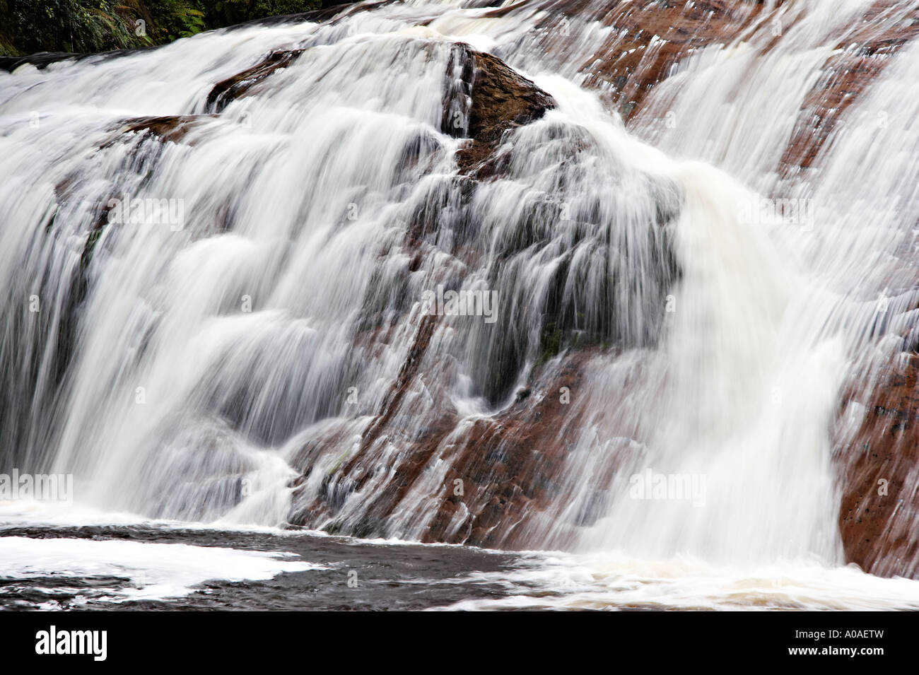 Coal Creek Falls, Runanga, South Island, New Zealand Stock Photo Alamy