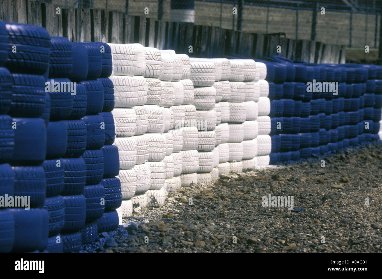 Crash barrier Silverstone UK Stock Photo Alamy