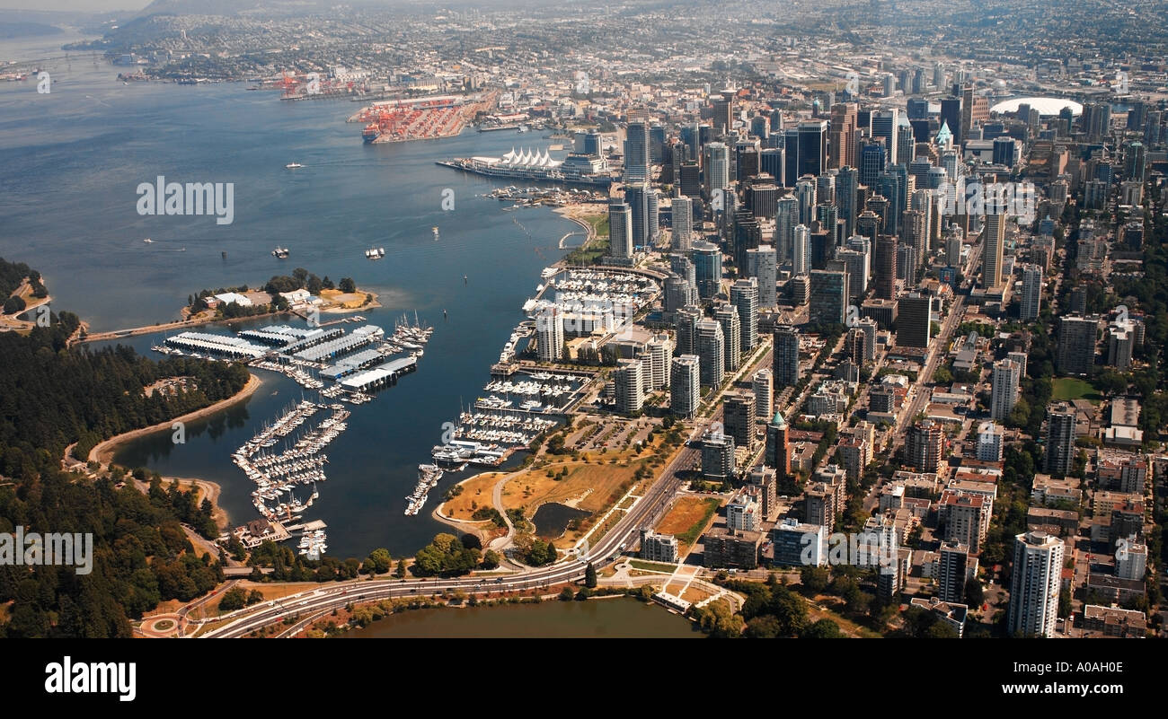 Aerial view over vancouver hi-res stock photography and images - Alamy