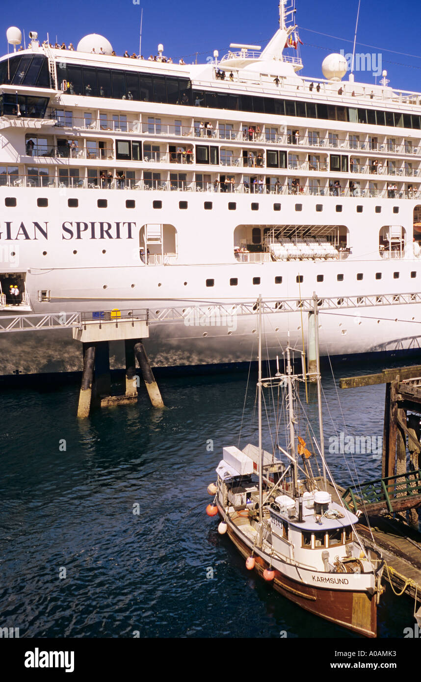 Cruise ship Norwegian Spirit docked at cruise ship facility Prince ...
