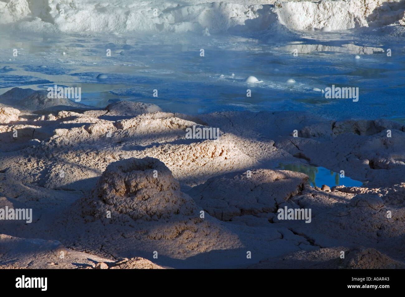 Fountain Paint Pots Yellowstone National Park Wyoming Stock Photo Alamy