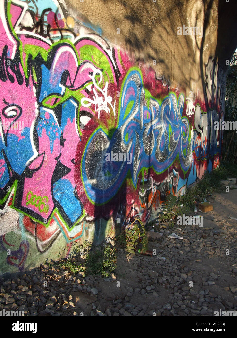 colourful urban graffiti in town Stock Photo Alamy