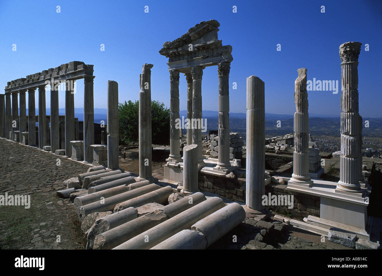Perge roman ruins Turkey Stock Photo