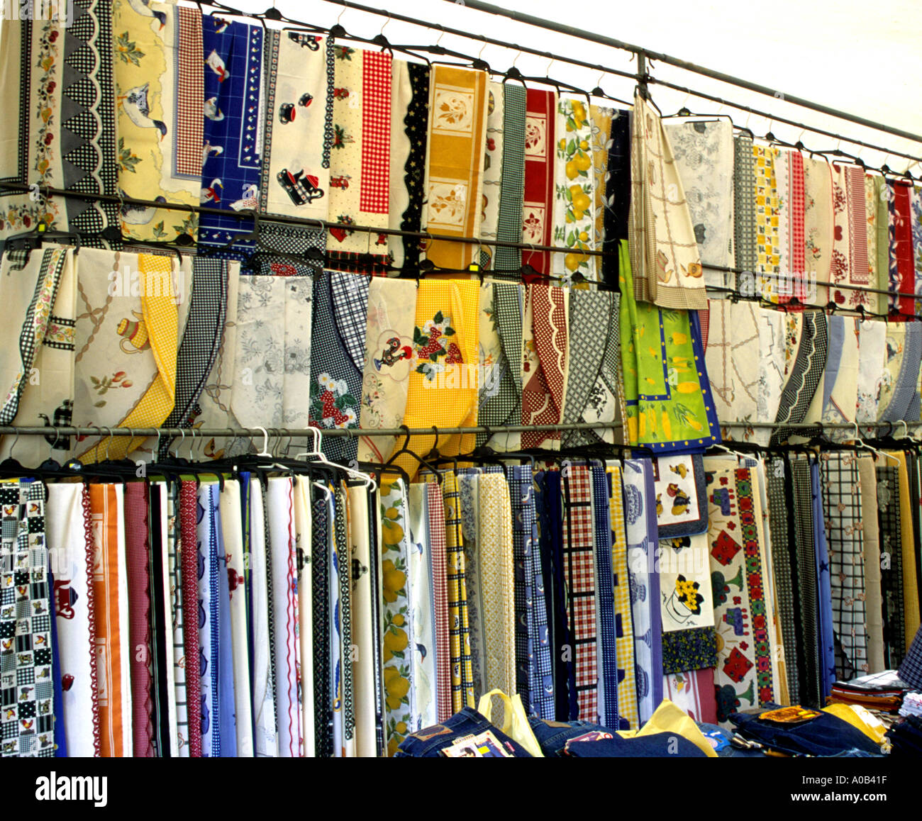 Market Stall cloth Stock Photo Alamy