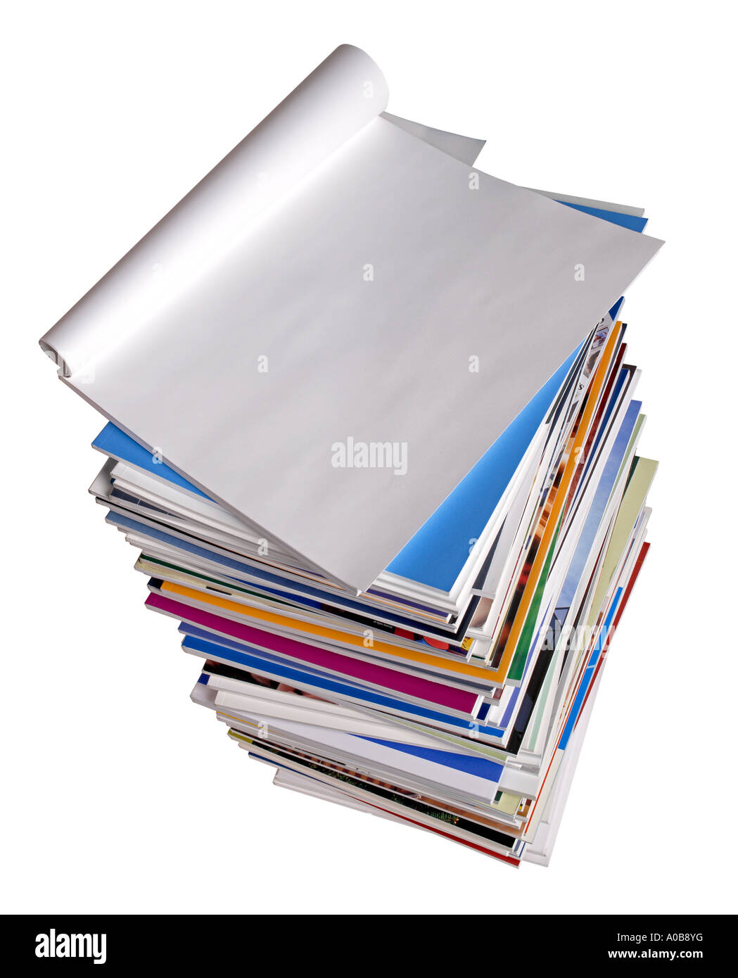 Book Books Reports elevated view Stock Photo