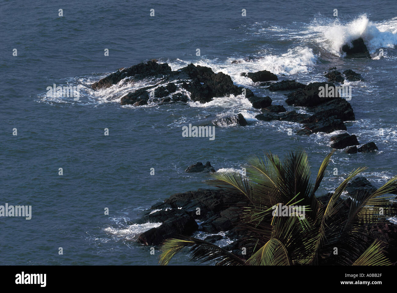 A view from Sea , Cabo de Rama, Dona Paula, Goa Stock Photo