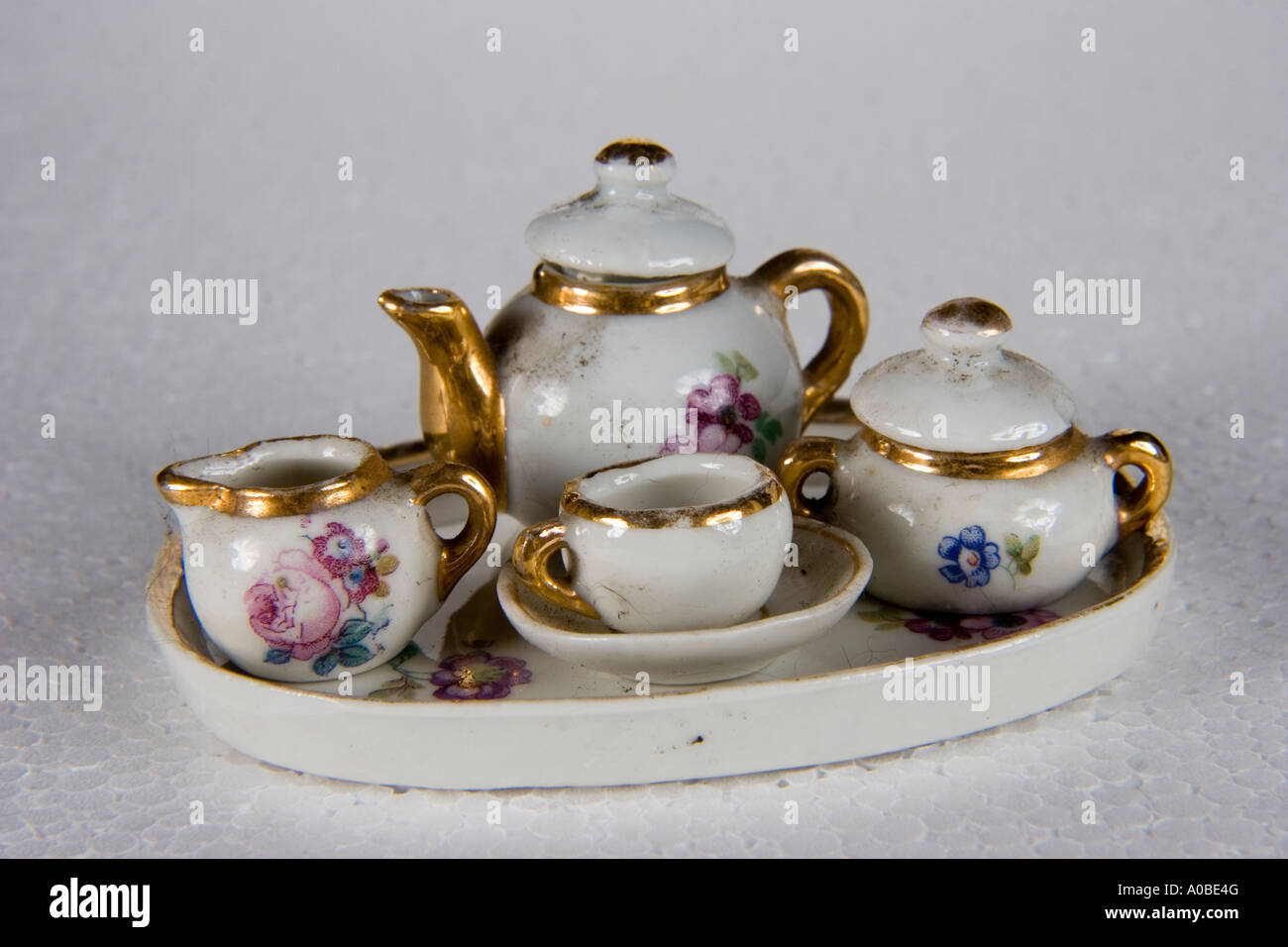 Miniature Tea Set Stock Photo - Alamy