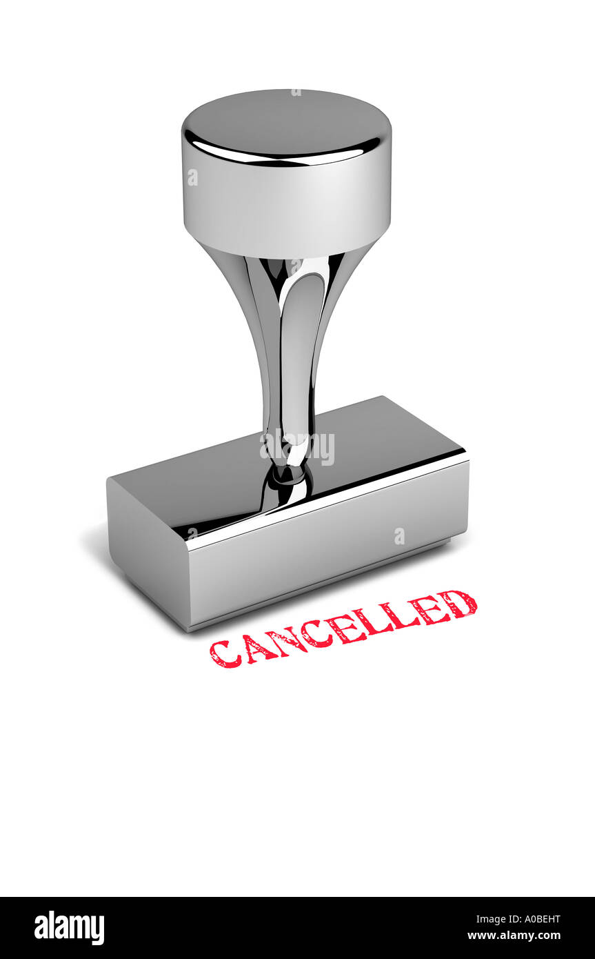 Cancelled Rubber stamp Stock Photo - Alamy