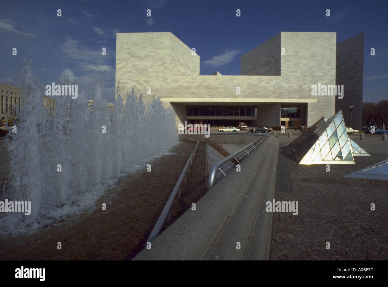 Looking at the East Wing of the National Gallery of Art in Washington