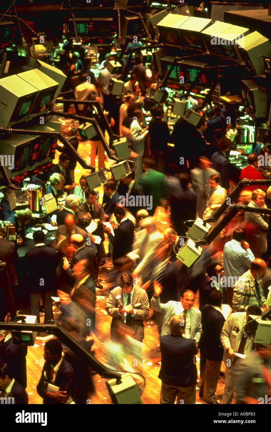 Trading floor at the New York Stock Exchange EA 1034 Stock Photo